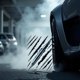 3D Scratch Car Stickers, Simulation Stereoscopic Fake Gun Automotive Tattoo Decorations Accessories, Scratch Waterproof Car Decals, Bumper Stickers