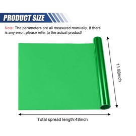 ZIMISI Self Adhesive Car Light Tint Film, 11.88×48 Inches Vinyl Wrap Protector Film, Color Shiny Chameleon Sticker, Auto Modification Cover for Headlight, Taillight, Fog & Brake Light (Green)