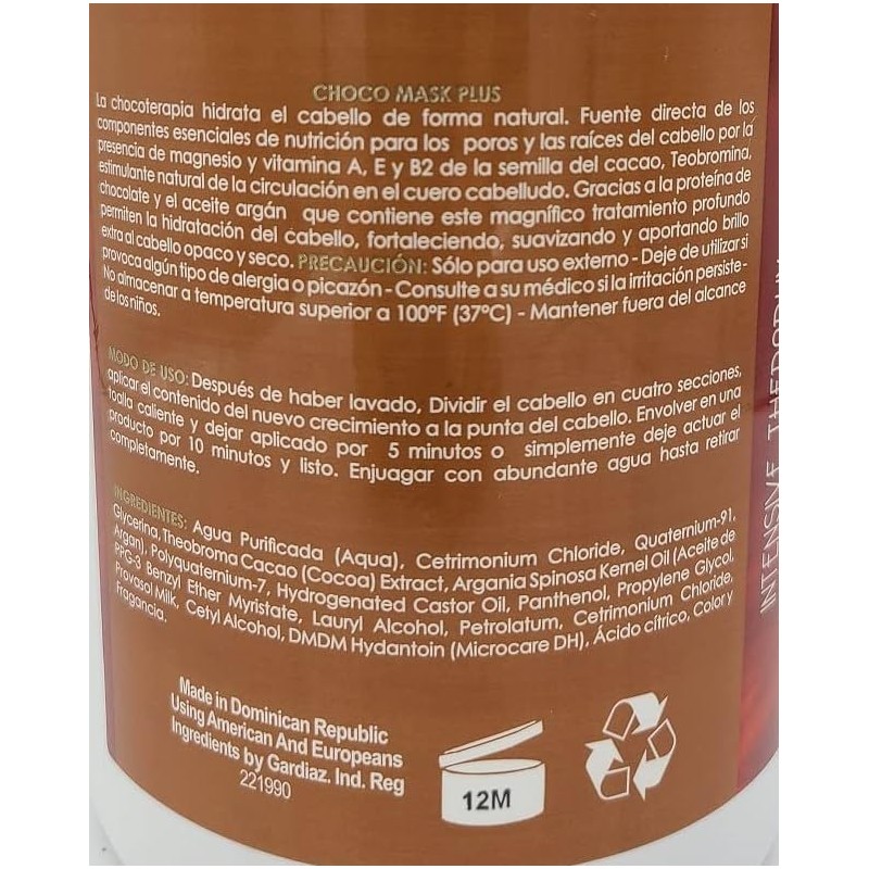Golez Choco Mask Plus 60 oz. Chocolate Protein, Sulfate and