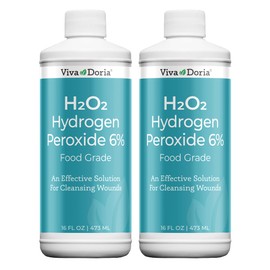 Viva Doria Hydrogen Peroxide 6 Percent, 20 Volume, Food Grade, 16 Fluid Ounce (2 Pack)