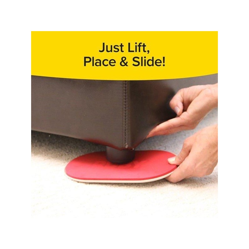 Bulbhead Ruby Movers - Furniture Moving Pads Chair Sliders, Hardwood