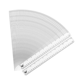 Mr. Pen- Plastic Ruler, 12 Inch, 50 Pack, Metric & Imperial, Clear Ruler Set, Clear Ruler 12 Inch Ruler Bulk, Plastic Ruler 12 Inch, Plastic Rulers 12 Inch Bulk, Rulers for Kids Bulk