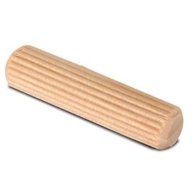 Pack of 100 Furniture Connectors Corrugated Dowels Long Wooden Dowels Beech Dowels Diameter 8 mm Length 40 mm Ribbed Wooden Dowels Manufactured According to DIN 68150 Furniture Fittings GedoTec®