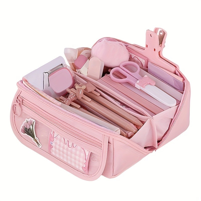 Large Capacity Pencil Case for Students – Multi-Compartment Stationery Organizer