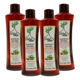 Tratamiento Shampoo Anticaída Árbol Verde 4pzs Romero Sábila