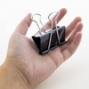 BAZIC Large 2-Inch (51mm) Black Binder Clip