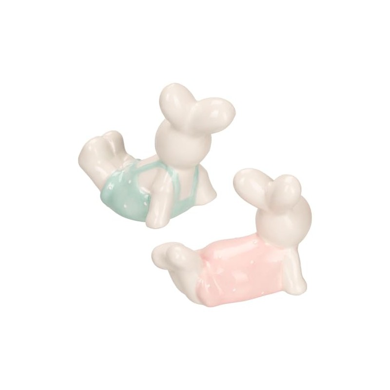 Ideen mit Herz Decorative Figures | Rabbits Lying Down |