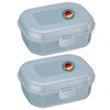Westmark 235222EB Lunch Boxes/Snack Boxes 935 ml with Click Closure