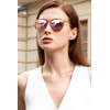 CARFIA Pink Mirrored Lightweight Polarized Sunglasses for Women UV Protection,