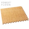 FOREST FLOOR Thick Printed Foam Tiles, Premium Wood Grain Interlocking