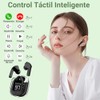 Auriculares Bluetooth inalámbricos, mini auriculares Bluetooth, auriculares intrauditivos, IPX4 resistente