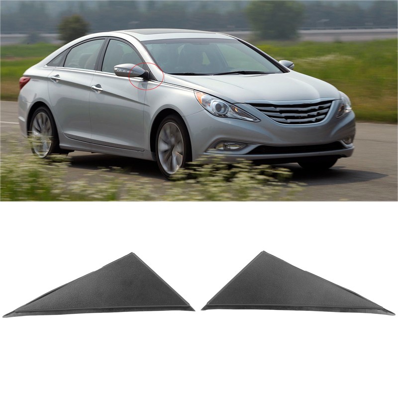 2Pcs Left And Right Rear View Mirror Triangle Plate 86190