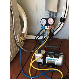 2.5 CFM 1/6 HP One Stage Vacuum Pump Air Conditioning HVAC