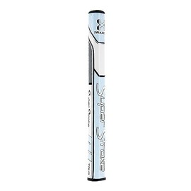 SuperStroke Traxion Tour 1.0 Golf Putter Grip, Advanced Surface Texture that Improves Feedback and Tackiness, Minimize Grip Pressure with a Unique Parallel Design, Tiff/Gray/White
