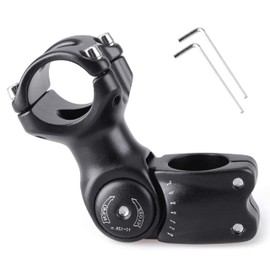 Azarxis Bike Stem 25.4mm 31.8mm Adjustable Bicycle Handlebar Stem 0-60 Degree MTB Fork Stem Extension 90 110 120 130mm for Mountain Bike Road Bike BMX DH Cycle with Hex Key (31.8 x 90mm)