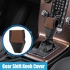 A ABSOPRO Car Shift Knob Cover Universal Vehicle Carbon Fiber