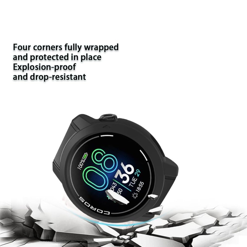 ISRcnst Compatible for Coros Pace Pro Screen Protector，HD Tempered Glass