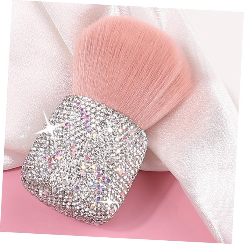 Brocha Retráctil Rosa con Cabeza de Champiñón para Maquillaje y