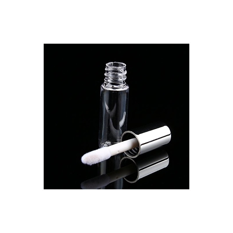 Yosoo 45pcs Plata Transparente 1,2 ml Tubos Vacío de Plástico