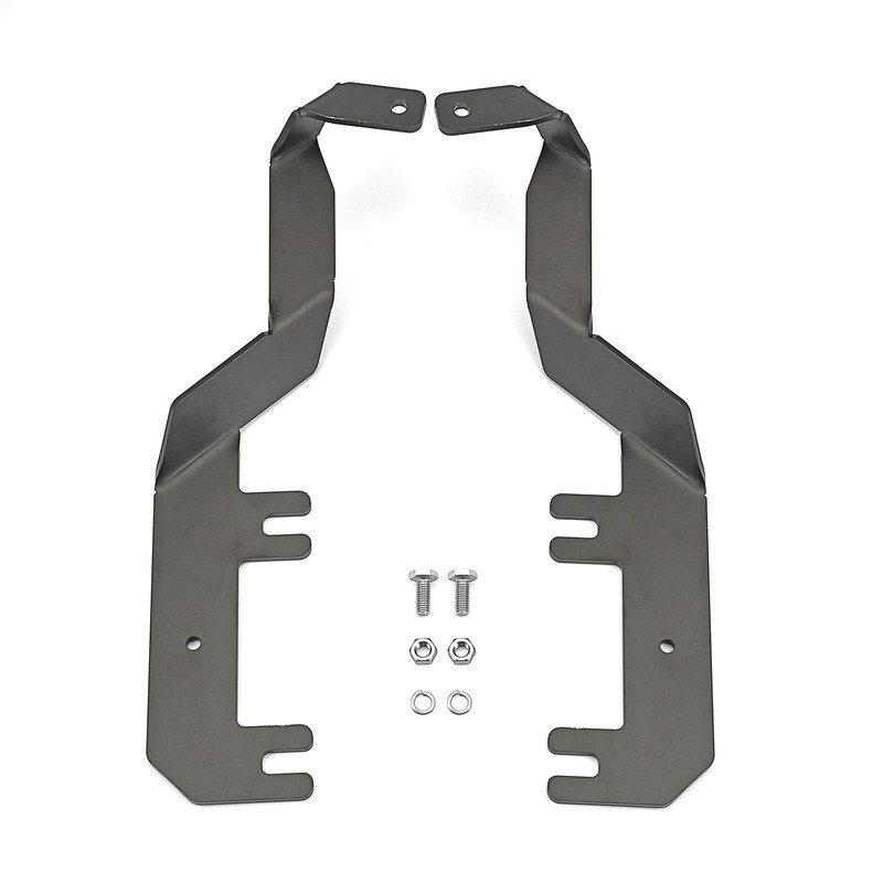 WSays Upper Hood Hinge Ditch LED Light Mount Brackets Compatible