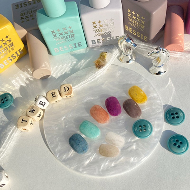 Bessiegel Bessie Gel Tweed Gel Glitter + 30 parts /