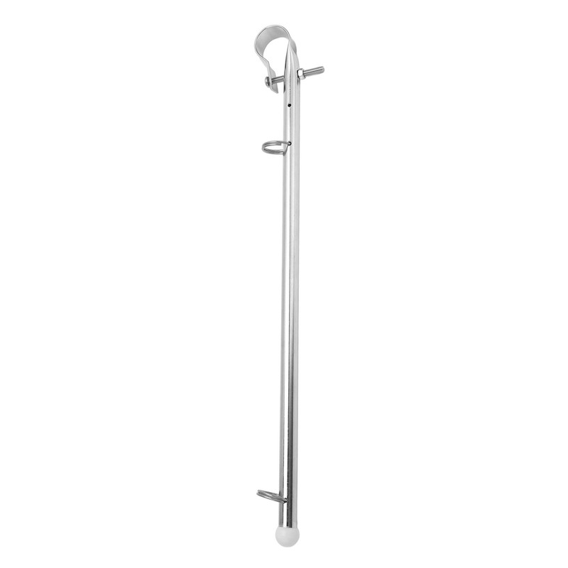 Boat Flag Pole Beautiful Practical Polishing Stainless Steel Rail Mount