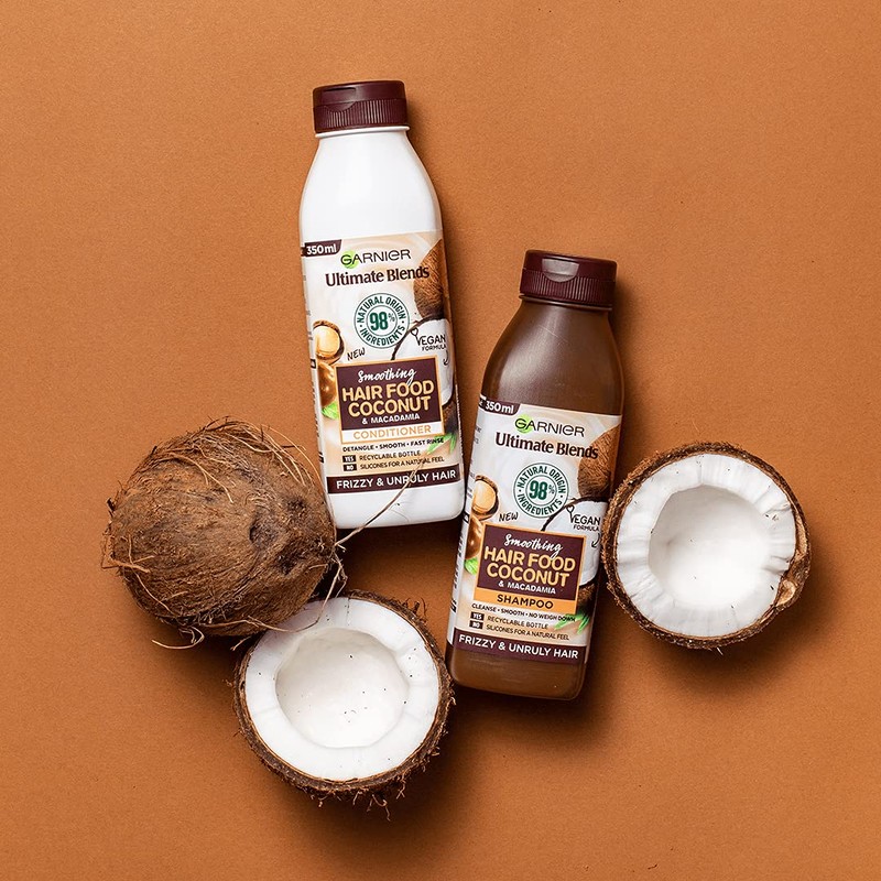 Garnier Ultimate Blends Coconut Conditioner for Frizzy Hair, 350ml