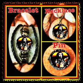 BLACK VEIL BRIDES ARMY  EXCLUSIVE SET OF THREE  BRACELETS NECKLACE PIN