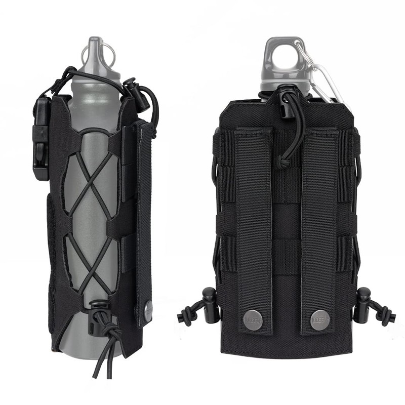 IDOGEAR Tactical Water Bottle Pouch Military Adjustable Straps Kettle Carrier