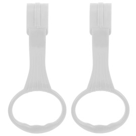 SAFIGLE 1 Pair Baby Playpen Pull up Rings-Baby Crib Pull up Rings Baby Walking Exercises Assistant Rings-Baby Bed Stand Up Rings Baby Cot Hanging Ring Grey