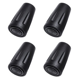 Pack of 4 Walking Poles, Rubber Buffers, Walking Poles, Walking Pads, Trekking Poles, Replacement Feet, Rubber Buffer for Walking Poles, for All Rekking Poles, Asphalt, Gravel, Mountains