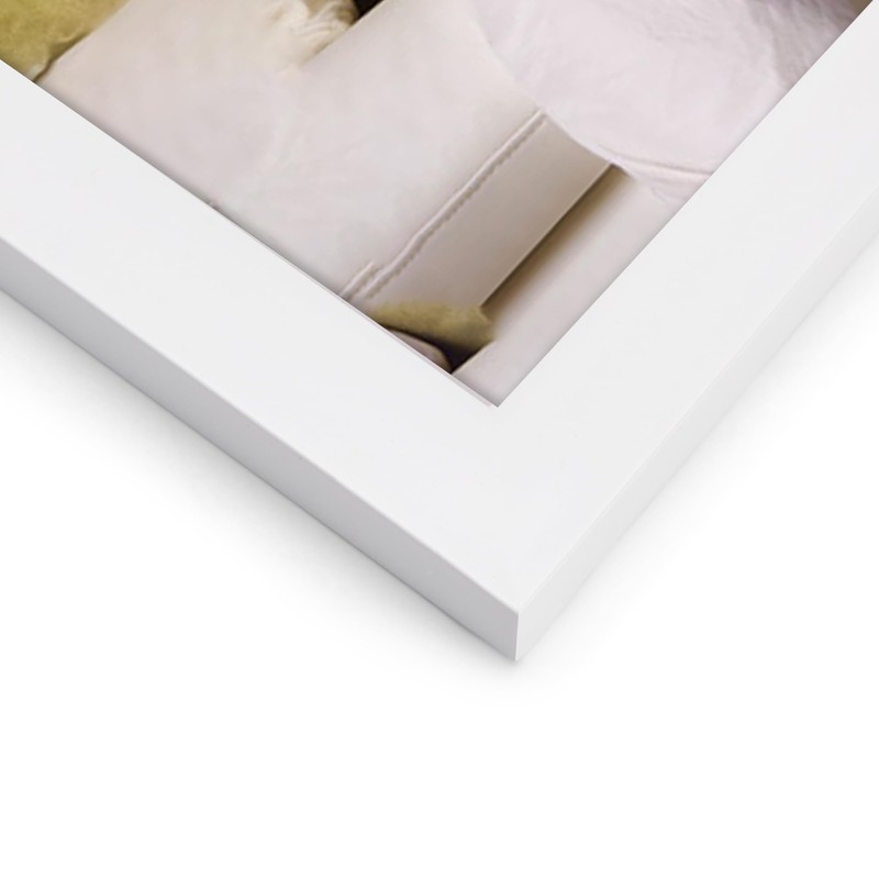 Giftgarden 8x8 Picture Frame White, 8 by 8 Thin Square