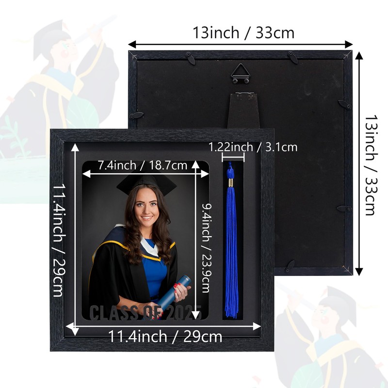 GMFrames Graduation Picture Frame with Tassel Holder Class of 2026