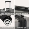 Kono 24 Inch Expandable Spinner Luggage with Wheels Hardshell Medium