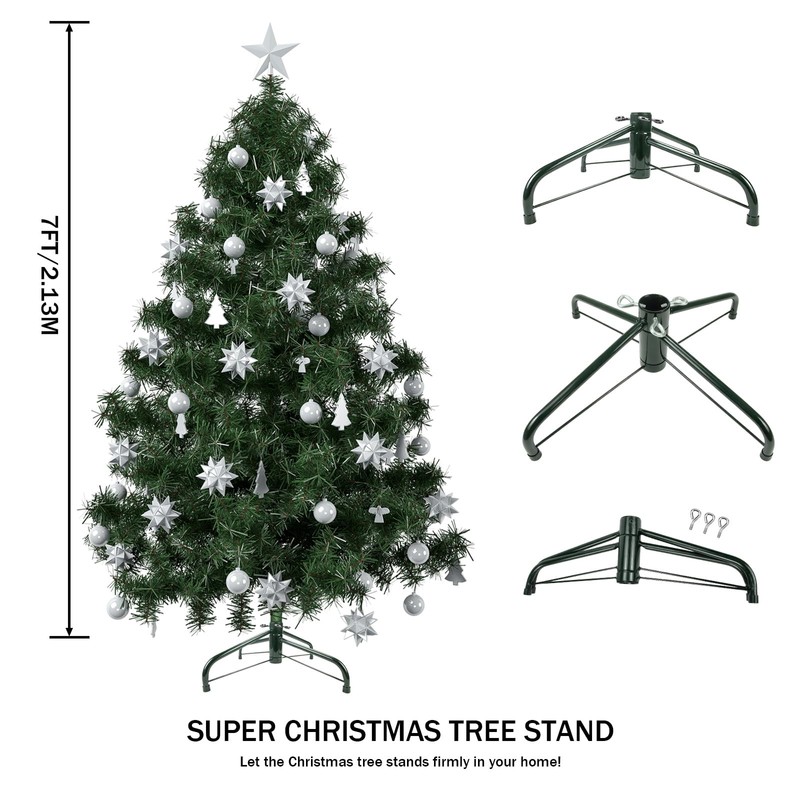 Christmas Tree Stand for Artificial Trees, Folding Metal Tree Base