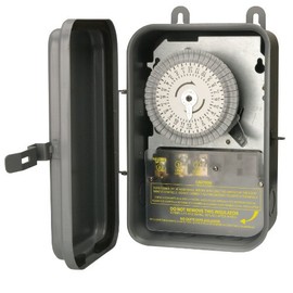 Woods 59101RWD Outdoor 24-Hour Heavy Duty Mechanical Time Switch; 120V/40 SPST