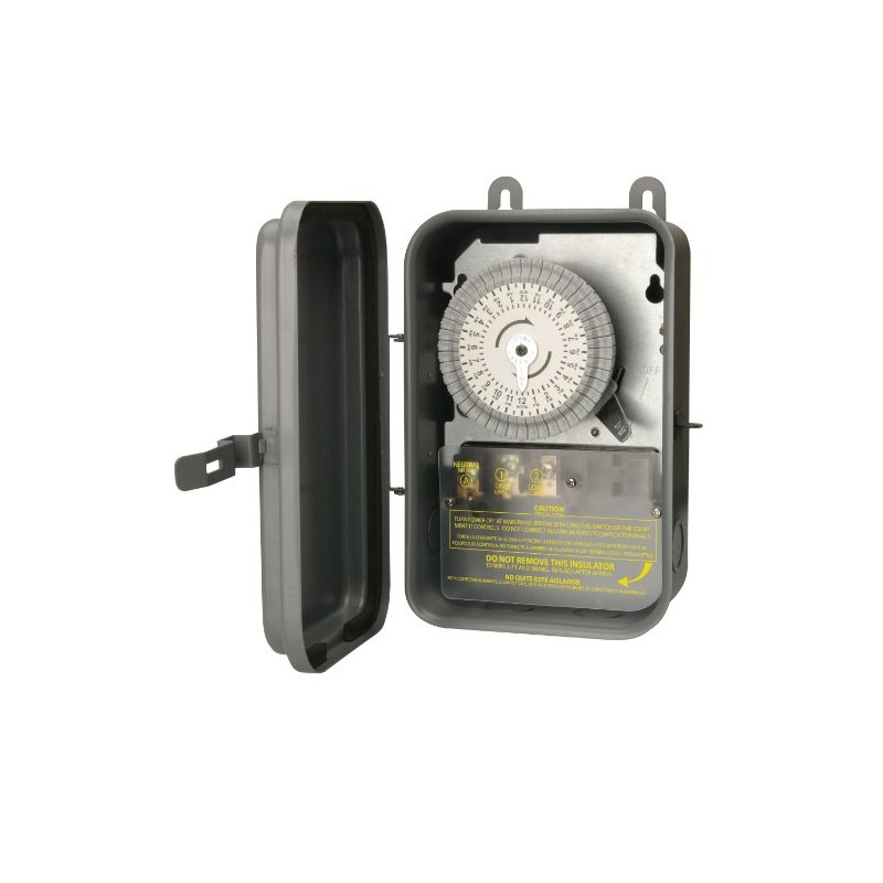 Woods 59101RWD Outdoor 24-Hour Heavy Duty Mechanical Time Switch; 120V/40