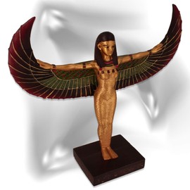 mtb more energy Decorative Figurine "Goddess of Death" - Golden Isis Statue - Height 23 cm - Jewellery Holder Jewellery Stand Decoration Egypt