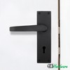 EAI Black Door Handle Key Lock Set | 1 Pair