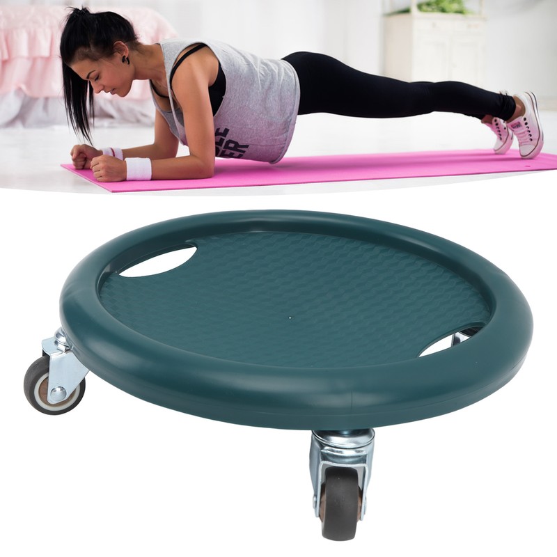 Abdominal Exercise Skateboard Wheel Board 4 Rollers 360 Degrees Swivel