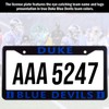 EliteAuto3K Duke Blue Devils License Plate Frame Cover – Black