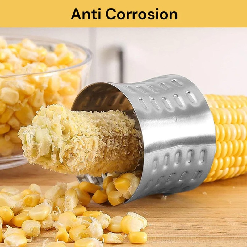 EZONEDEAL Corn Separator Stainless Steel Manual Corn Peeler Fresh Corn