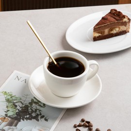 12 PCS Coffee Spoons, 18/8 Stainless Steel Espresso Spoons, 6.7 Inches Vogue Mini Tea Spoon, Cappuccino Stirring Small Spoon for Dessert, Ice Cream, Frosted Handle,Sweejar(Gold)