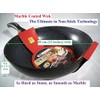 Ceramic Marble Coated Cast Aluminium Non Stick Wok 30 cm
