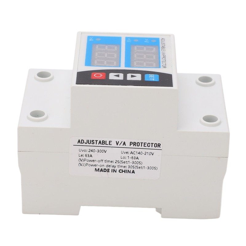 Over Under Voltage Protector Current Limit Din Rail Adjustable 2
