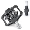 Mountain Bike Click Pedal Set, Dual Side Clip MTB Pedals, SPD Compatible with 3 Sealed Bearings