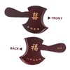CORHAD Wooden Carved Axe Pendant Feng Shui Amulet DIY Keychain