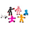 Zing Stikbot Family Pack, Set of 4 Stikbots, 1 Srtikbot