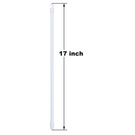 17 Inches Long White PVC Blind Tilt Wand with Hook and Handle(Hook Size is 0.15")