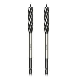 Meccion Wood Drill Bit 13mm x 165mm x 2pcs Professional Self Feed Speed Auger Drill Bit 1/4 Inch Hex Shank Woodworking Hole Drill Bit